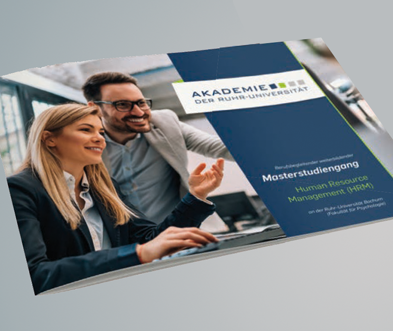 RUB Broschürencover Masterstudiengang