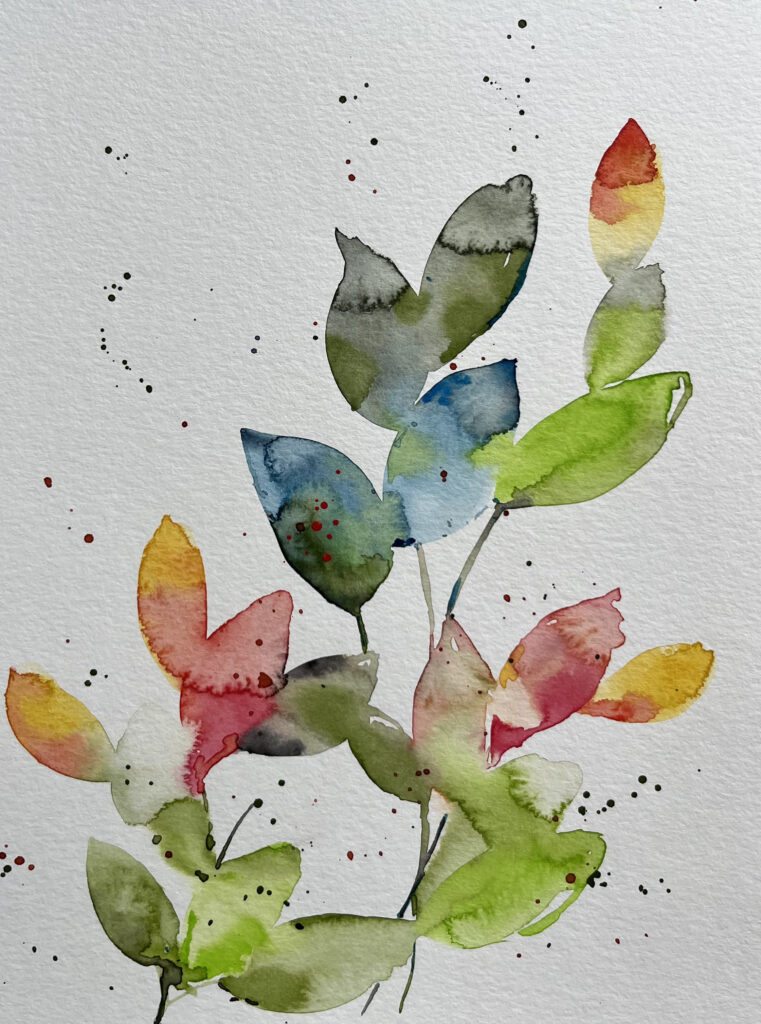 bunte Blätter-Verlauf bunte Blätter-Verlauf
