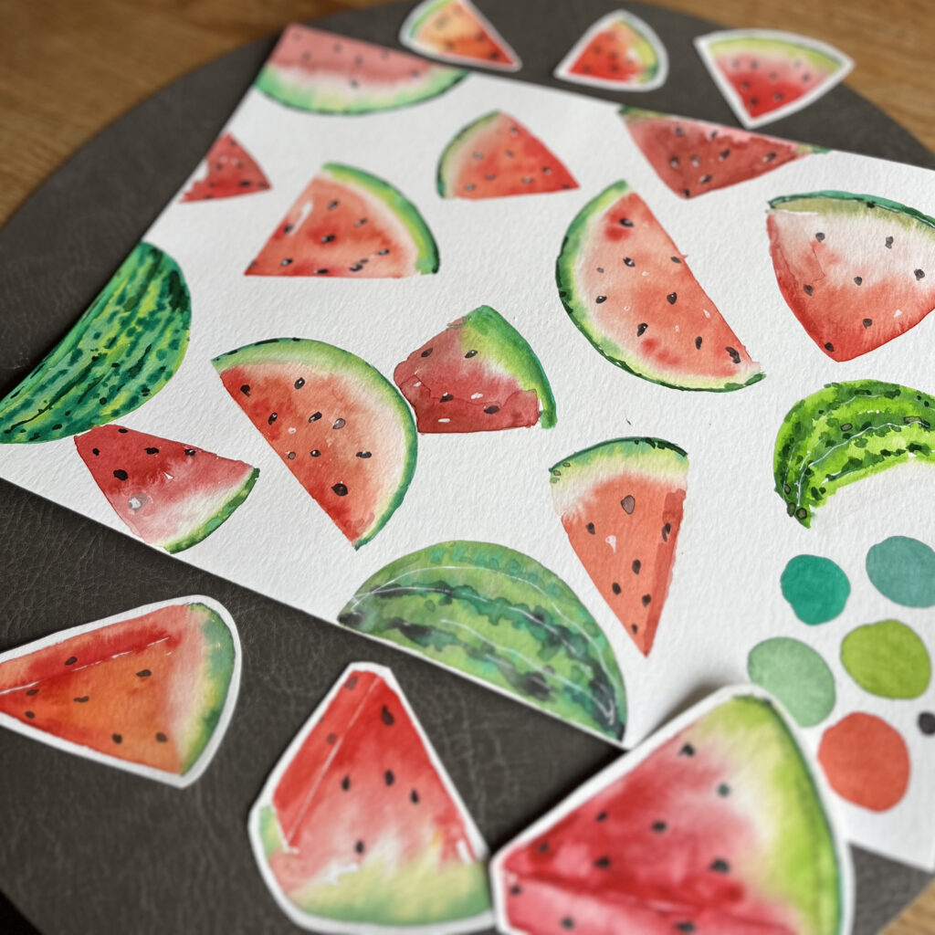 Wassermelone Kombo mit verschiedenen Wassermelone