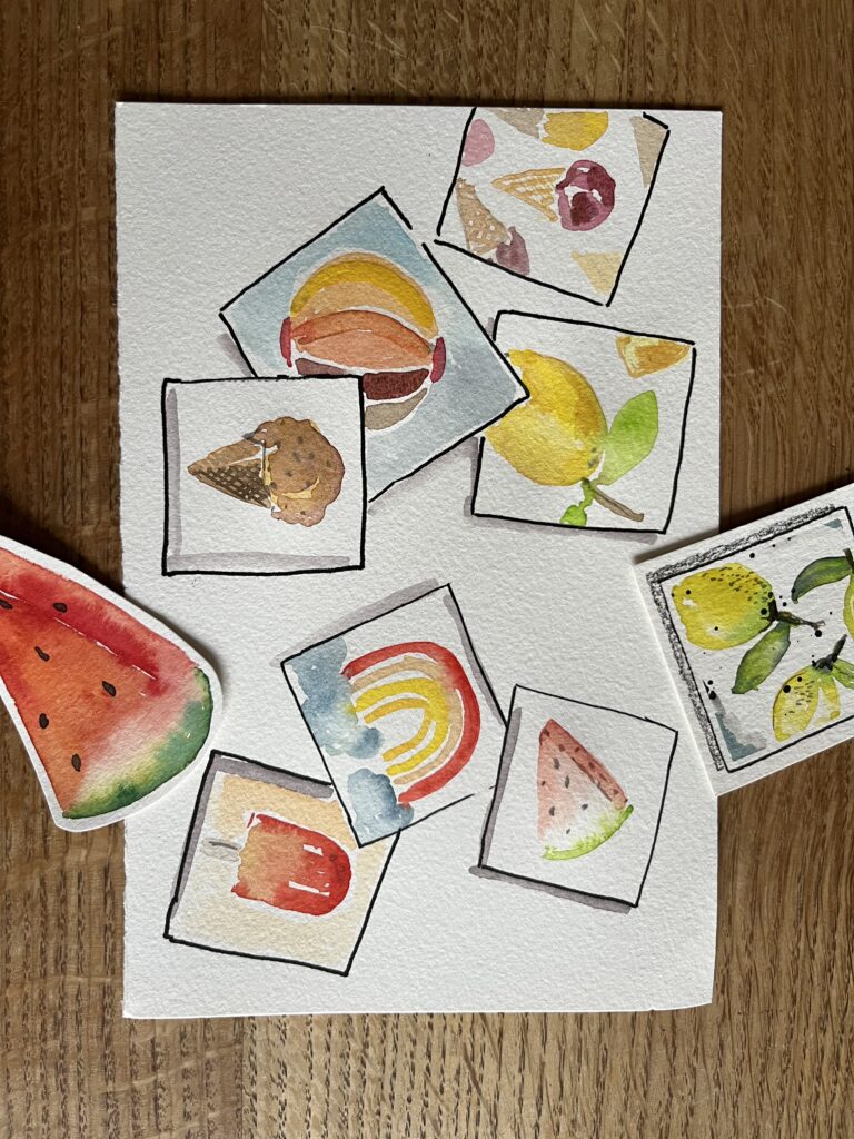 kleine Sommermotive fruchtige Sommermotive als Kacheln