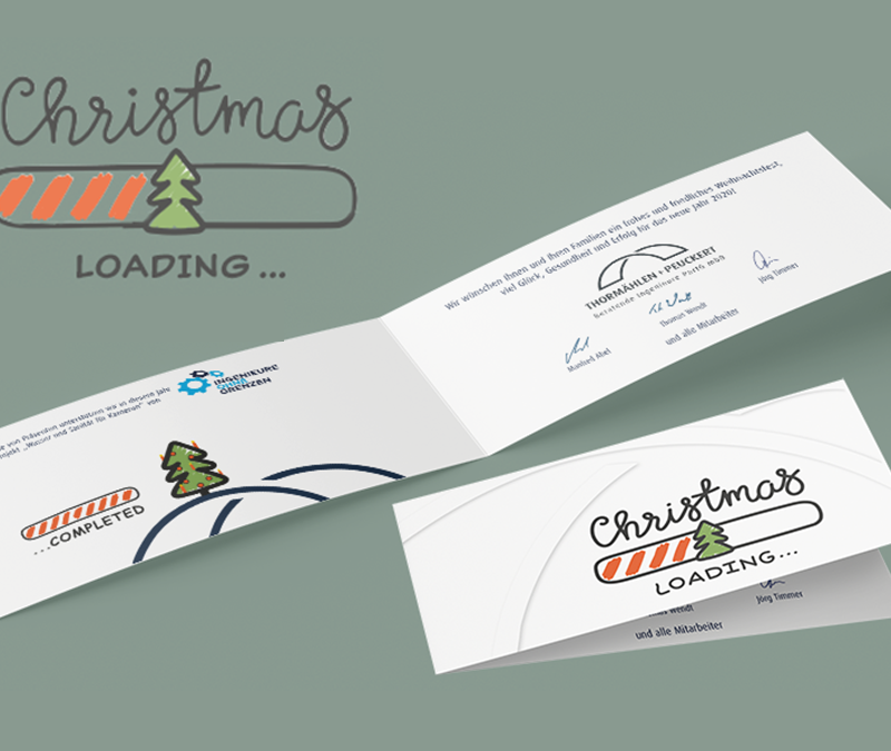Weihnachstkarte für das Ingenieurbüro Thormählen & Peukert