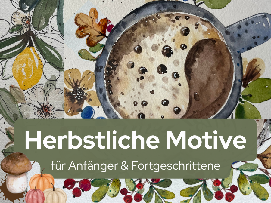 Werbekachel für herbstliche Motive für Anfänger und Fortgeschrittene